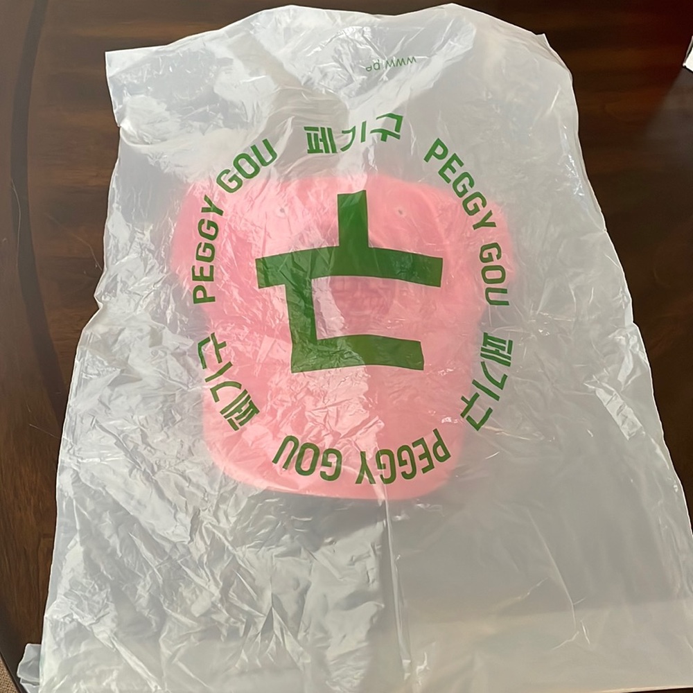 Peggy Goods pink LA baseball cap by Peggy Gou